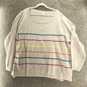 Candace Cameron Bure 4X Striped soft sweater